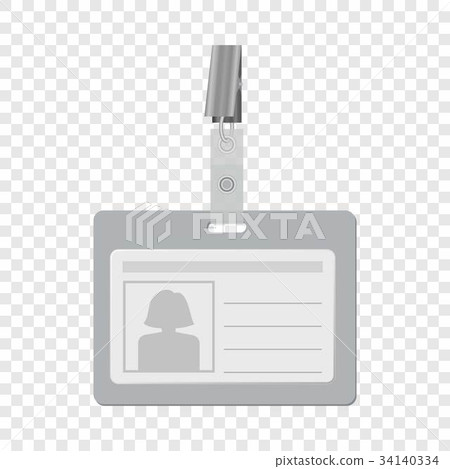 ID holder mockup, realistic style 34140334