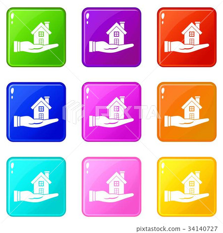 House in hand set 9 34140727