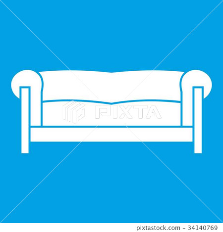 Sofa icon white 34140769