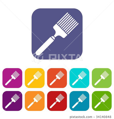 Brush icons set 34140848