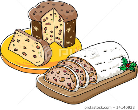 Stollen and Panettone 34140928