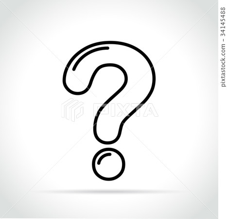 question mark icon on white background question mark icon on white background 34145488
