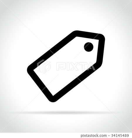 tag icon on white background tag icon on white background 34145489