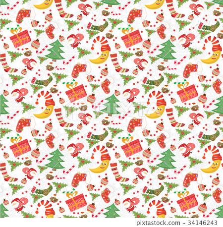 christmas pattern seamless christmas pattern seamless 34146243