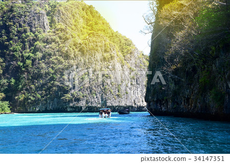 gate into Maya bay, Koh Phi Phi, Krabi, Thailand gate into Maya bay, Koh Phi Phi, Krabi, Thailand 34147351