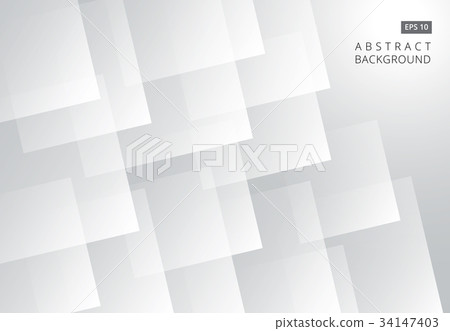 Abstract white square futuristic overlap layer Abstract white square futuristic overlap layer 34147403
