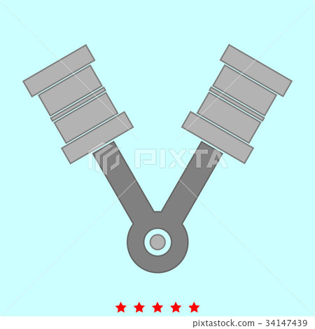 Pistons it is icon . 34147439