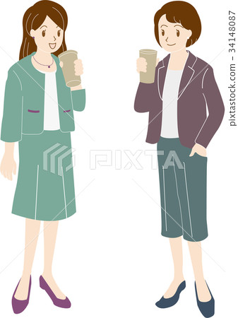 休息一會的女商人 34148087
