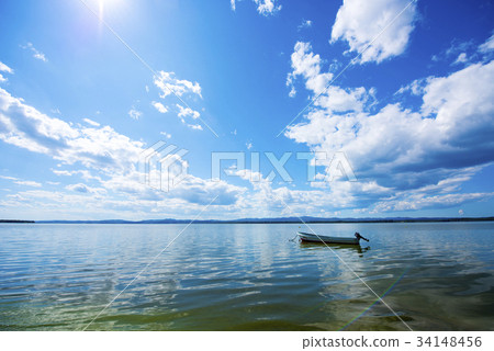 網走湖 34148456