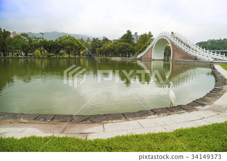 大湖公園湖邊倒映 34149373