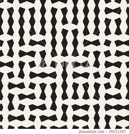 Seamless geometric lattice pattern. Irregular 34151287