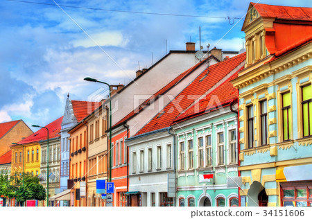 Buildings in the old town of Trebic, Czech Buildings in the old town of Trebic, Czech 34151606