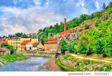 Panorama of Trebic, a UNESCO world heritage site 34152021
