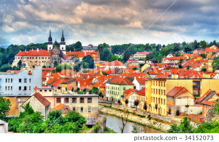 Panorama of Trebic, a UNESCO world heritage site Panorama of Trebic, a UNESCO world heritage site 34152073