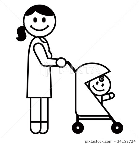 插图素材: 流浪者 妈妈 人