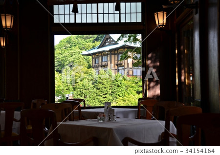 箱根富士屋酒店有形文化財產的主餐廳 34154164