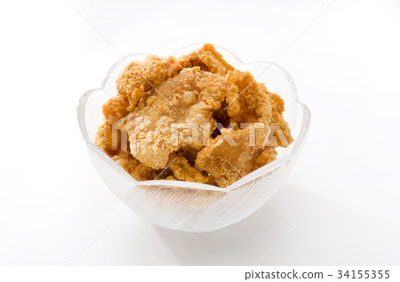 Crisp fried chicken skin 34155355