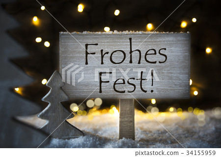 Christmas Tree, Frohes Fest Means Merry Christmas 34155959