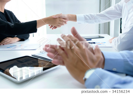 Business teamwork. Business people working. 34156234
