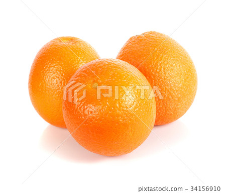 Orange fruit isolated on white Orange fruit isolated on white 34156910