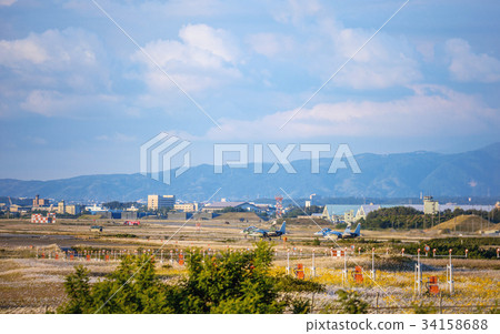 F15 Eagle fighter headed for takeoff 34158688