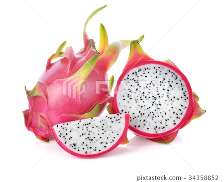 Dragon fruit isolated on white background 34158852
