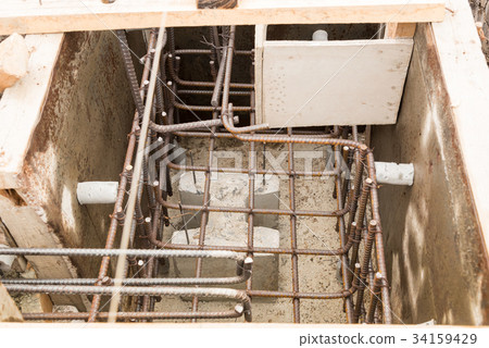 Reinforcement steel for construction foundation Reinforcement steel for construction foundation 34159429