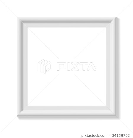 White square picture frame White square picture frame 34159792