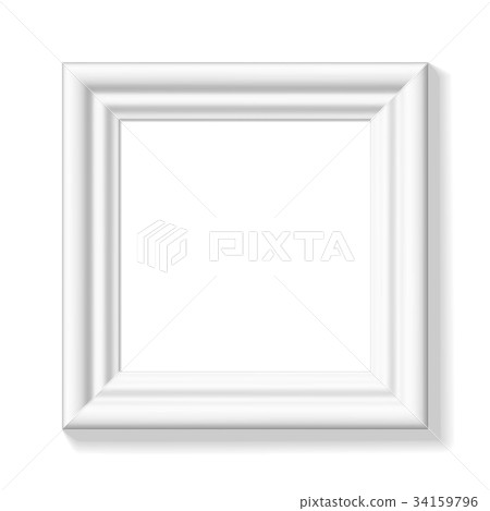White square picture frame White square picture frame 34159796