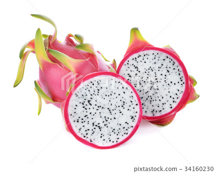 Dragon fruit isolated on white background 34160230