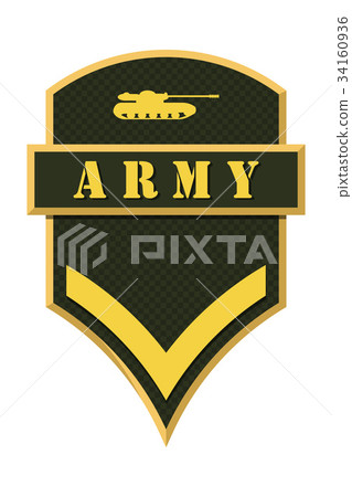 Military Ranks and Insignia. Stripes and Chevrons 34160936