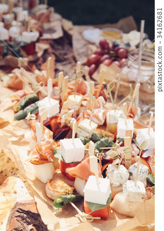 Beautifully decorated catering banquet table 34162681