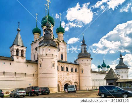 Kremlin of ancient town of Rostov The Great 34163595