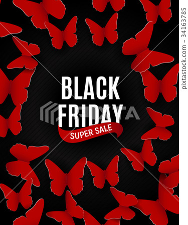 Black Friday Sale Inscription Banner Design 34163785
