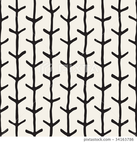 Hand drawn style seamless pattern. Abstract 34163786