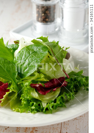 混合沙拉（綠色沙拉） 34165111