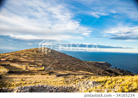 從的喀喀湖/ Taquile島景觀 從的喀喀湖/ Taquile島景觀 34165234