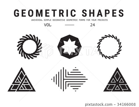 Universal geometric shapes set Universal geometric shapes set 34166008
