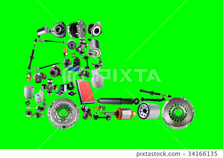 Images truck assembled from new spare parts 34166135