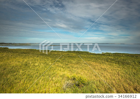 Lebsko Lake at Slowinski National Park. Poland. 34166912