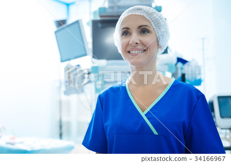 Amazing medical worker feeling happiness 34166967