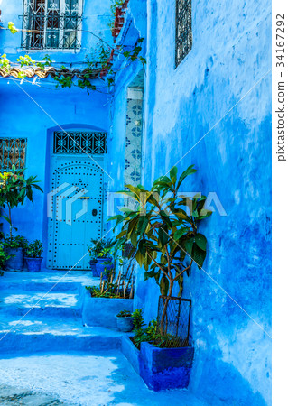 Blue medina of Chechaouen, Morocco 34167292