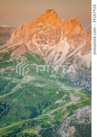 View to Punta Grohmann, Cinquue Dita, Sasso 34167418
