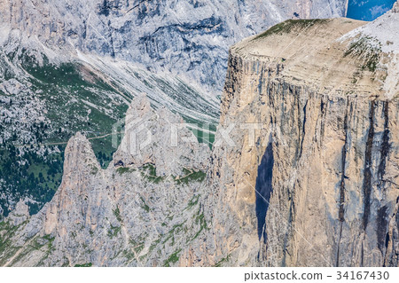 View to Punta Grohmann, Cinquue Dita, Sasso  34167430