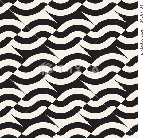 Abstract geometric pattern with stripes, lines 34167434