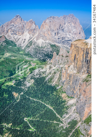 View to Punta Grohmann, Cinquue Dita, Sasso  34167464