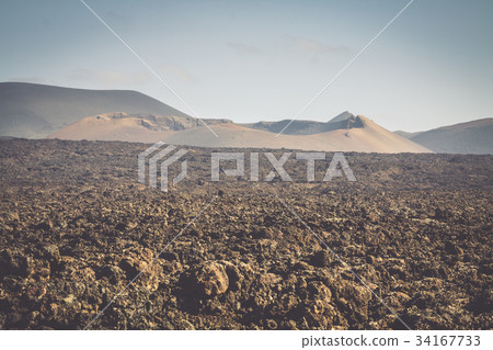 National Park Timanfaya on the island of Lanzarote 34167733