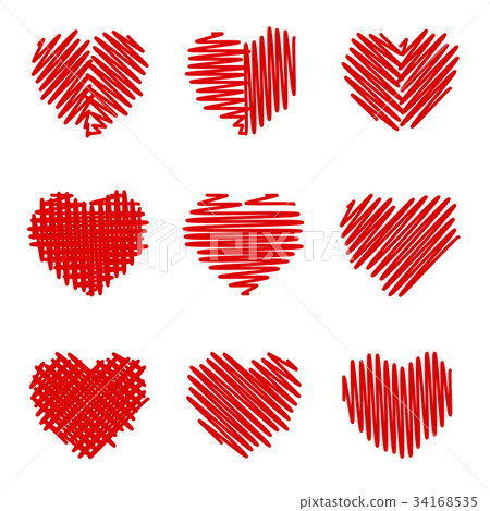 Crosshatching Valentines Set Crosshatching Valentines Set 34168535