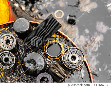 Used oil filters for low depth of field 34168707