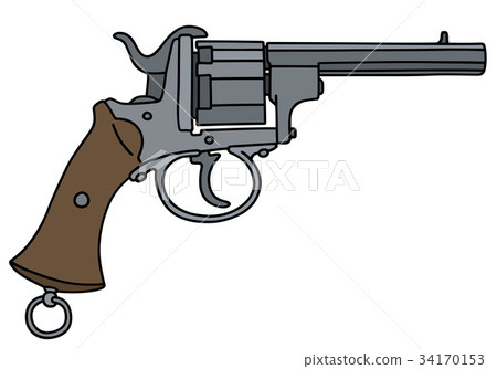 Old six bullet handgun Old six bullet handgun 34170153